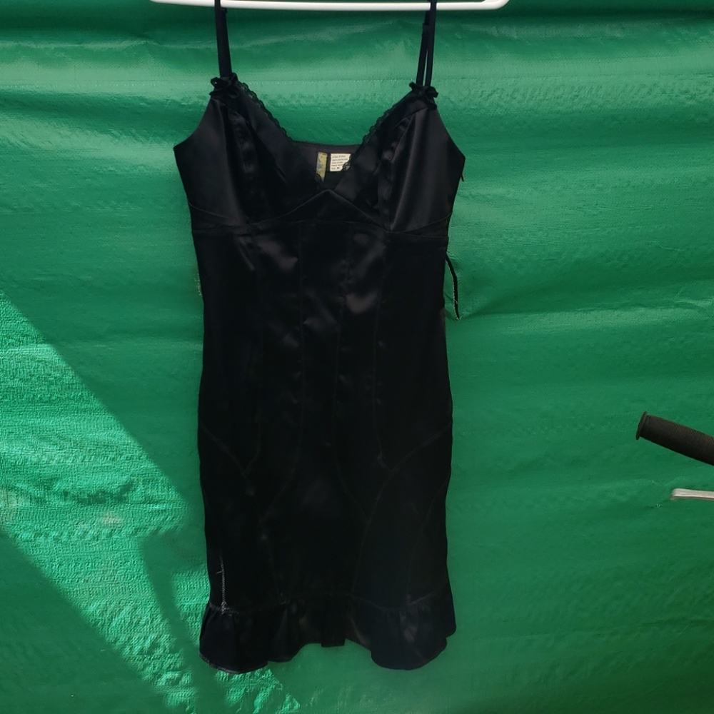Black mini dress